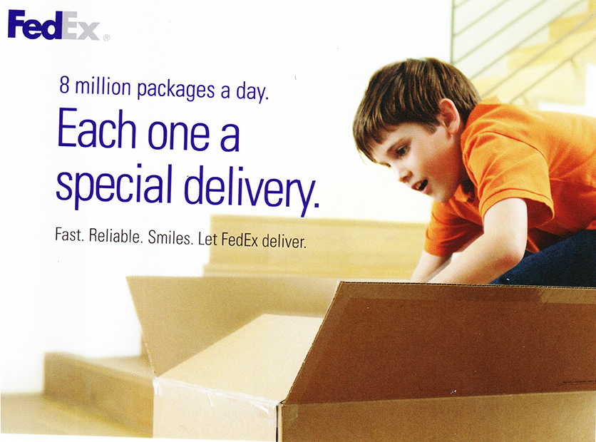 FedEx Ships over 8 million packages a day.